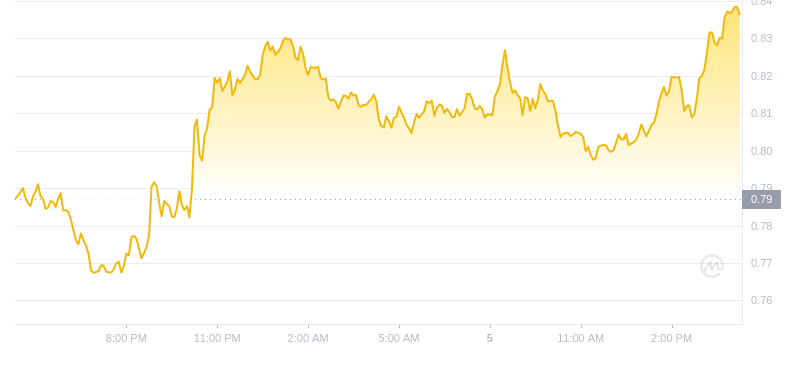 2024年09月05日Sui币价格